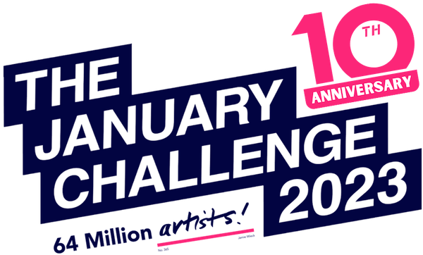 Die Januar-Challenge von 64 Million Artists